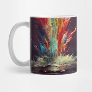 Water splashing in color Mug